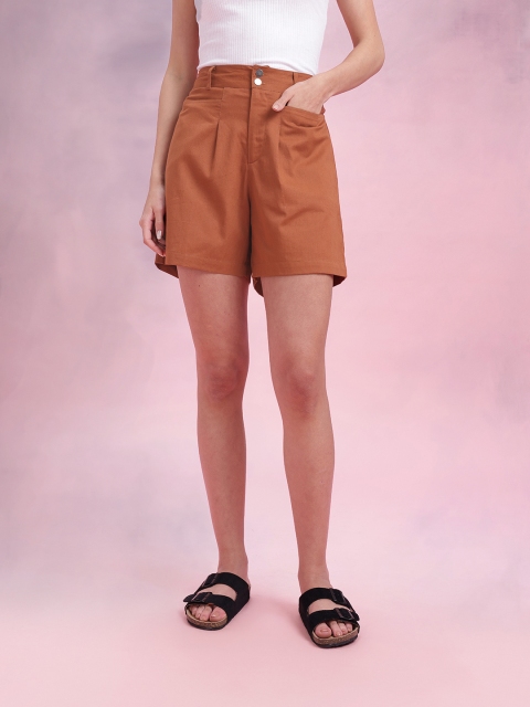 DressBerry Women High-Rise Pure Cotton Shorts - Image 2