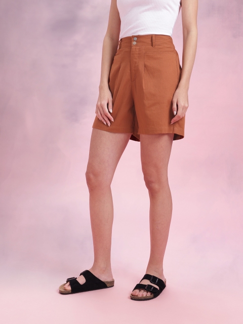 DressBerry Women High-Rise Pure Cotton Shorts - Image 3