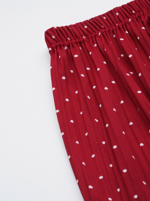 Aarika Women Polka Dot Printed Palazzos - Image 6