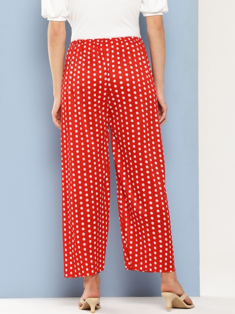 Aarika Women Polka Dot Printed Palazzos - Image 3