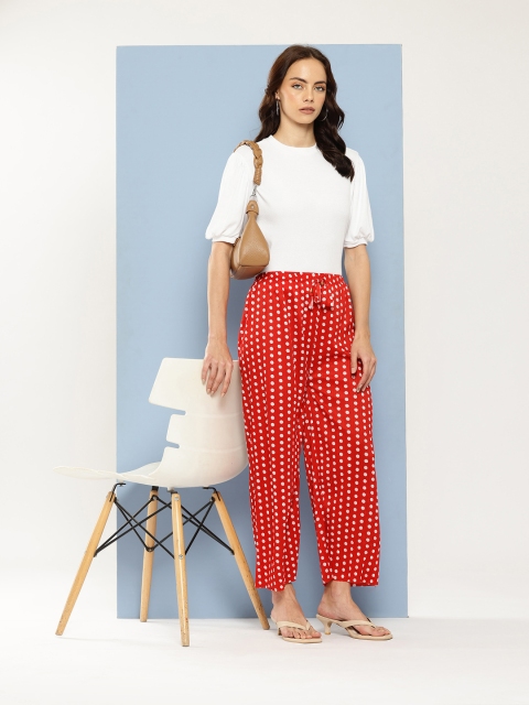 Aarika Women Polka Dot Printed Palazzos - Image 4