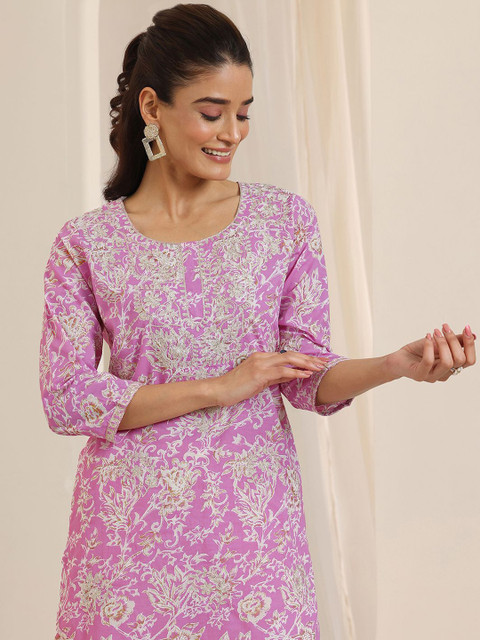 Libas Women Floral Printed Kurta - Image 3