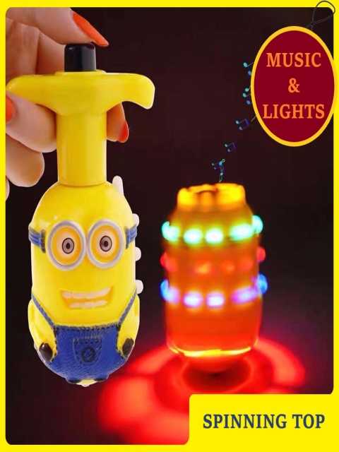 ADKD Kids Magic Spinning Top Toy For Kids With Flashing LED Lights & Music Toys - Image 5