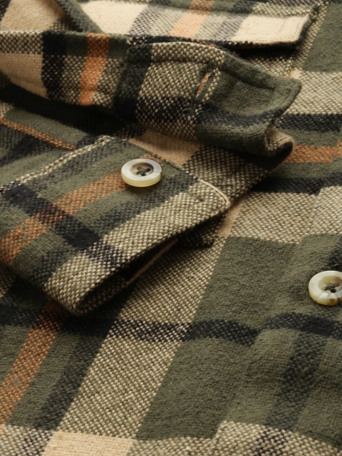 The Indian Garage Co Pure Cotton Checked Casual Shirt - Image 3