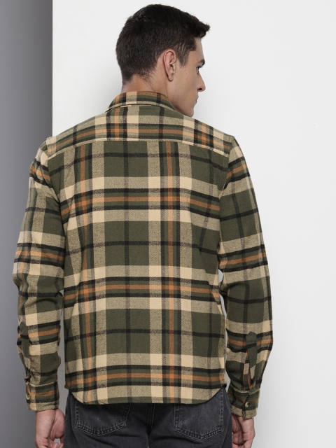 The Indian Garage Co Pure Cotton Checked Casual Shirt - Image 5