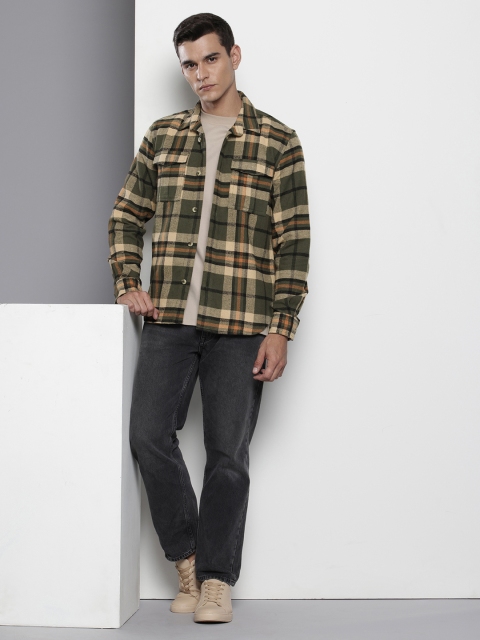 The Indian Garage Co Pure Cotton Checked Casual Shirt - Image 6