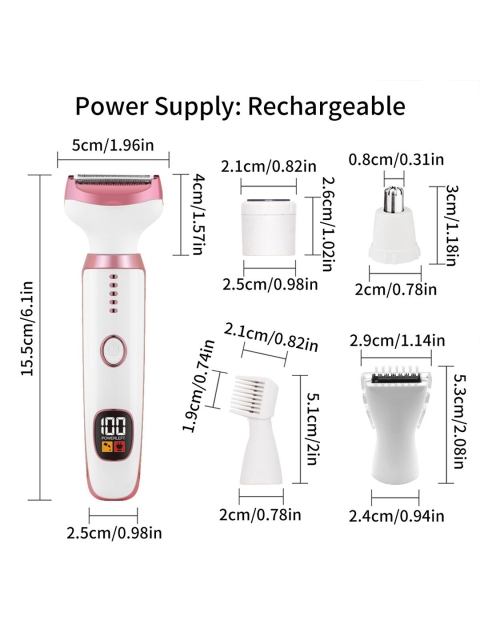 semino 5 In 1 Rechargeable Painless Electric Razor Trimmer - Image 5