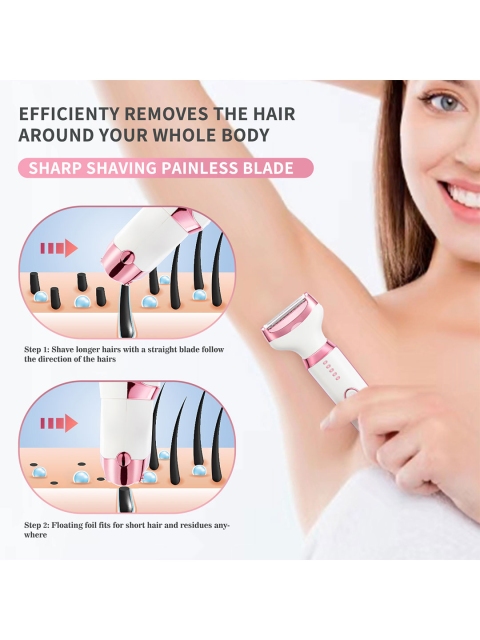 semino 5 In 1 Rechargeable Painless Electric Razor Trimmer - Image 6