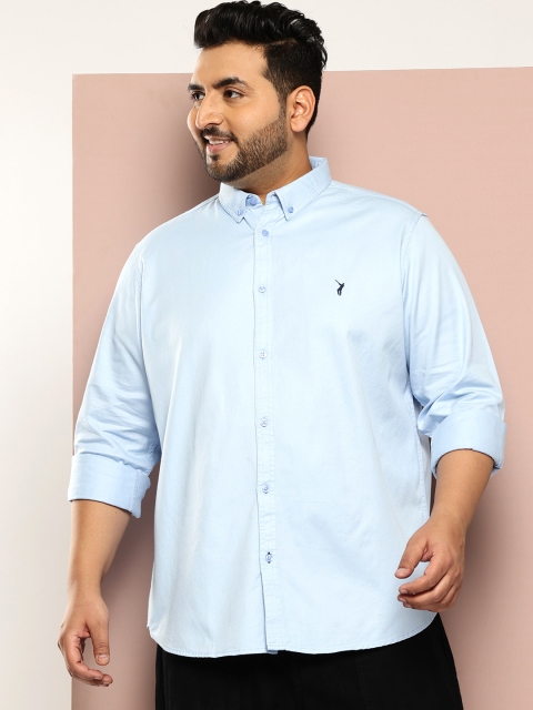 Thomas Scott Men Plus Size Button Down Collar Shirt