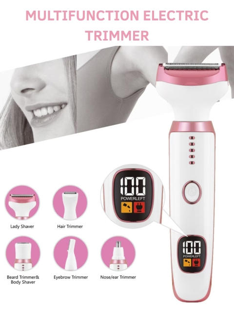SIGNAXO Sharp 5-in-1 Shaver Trimmer For Eyebrow Bikini Facial Hair Removal For women - Image 2