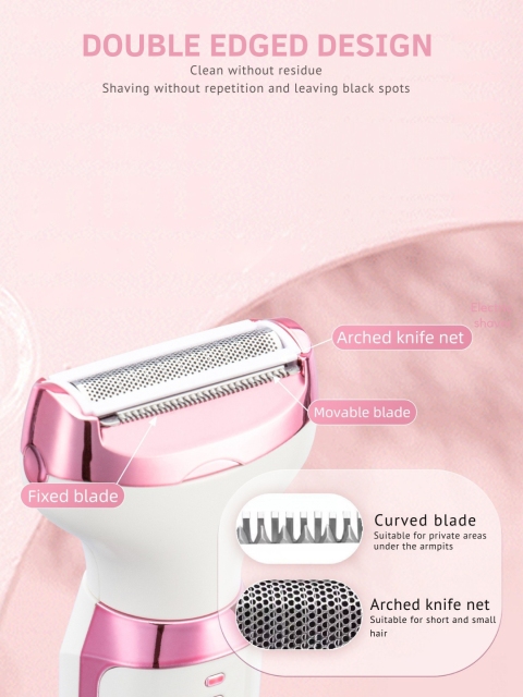 SIGNAXO Sharp 5-in-1 Shaver Trimmer For Eyebrow Bikini Facial Hair Removal For women - Image 6