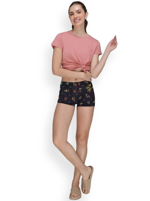 inner element Pack Of 5 Printed Mid-Rise Frills Boy Shorts Briefs IE_FP_Bloomer_PK5_70 - Image 4