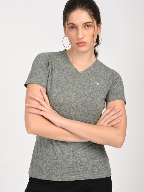 Coppersmith Women Solid V-Neck T-shirt