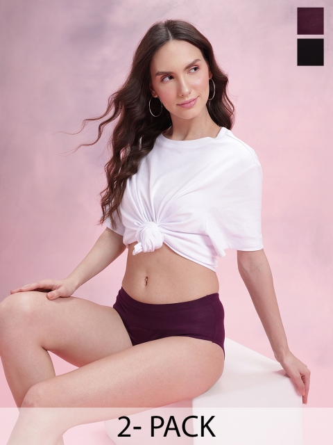 DressBerry Pack of 2 Assorted No Stain Briefs