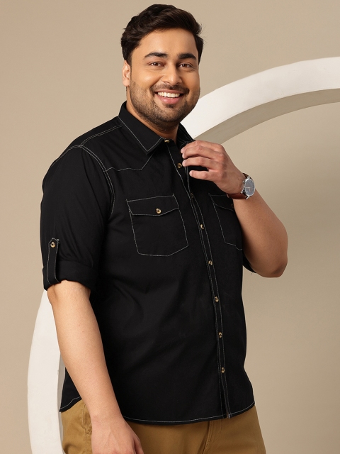 Sztori Men Plus Size Relaxed Fit Pure Cotton Casual Shirt - Image 4