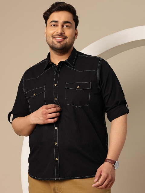 Sztori Men Plus Size Relaxed Fit Pure Cotton Casual Shirt - Image 3