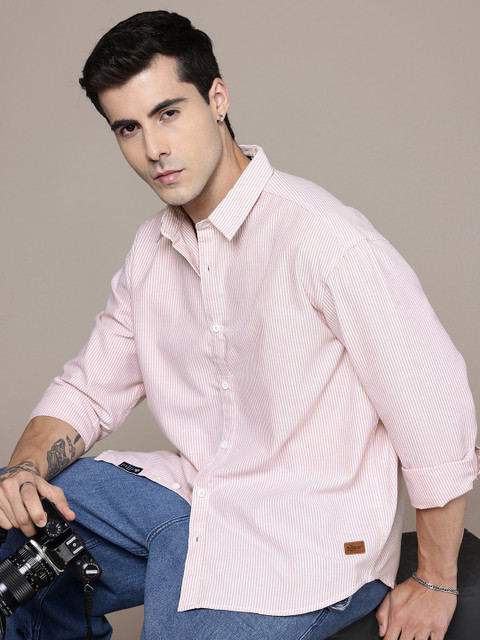 Roadster Relaxed Fit Striped Casual Shirt
