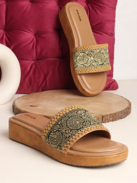 Anouk Embellished Wedge Sandals - Image 7