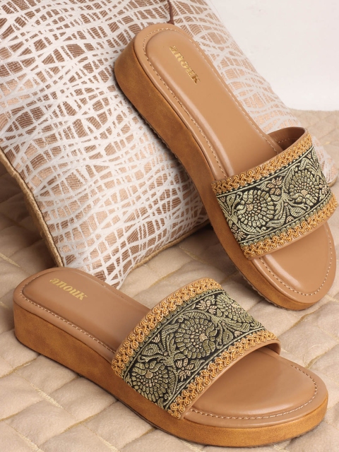 Anouk Embellished Wedge Sandals - Image 2