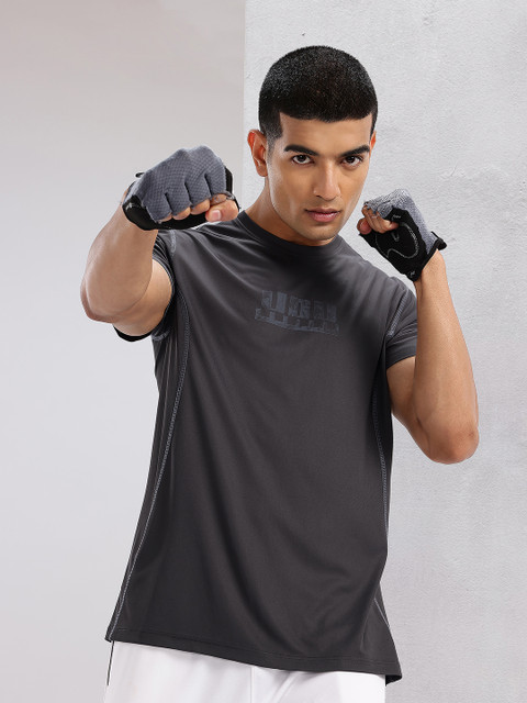 HRX by Hrithik Roshan Brand Logo Printed Rapid-Dry Training T-shirt