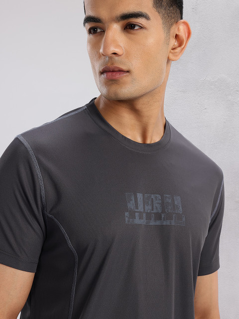 HRX by Hrithik Roshan Brand Logo Printed Rapid-Dry Training T-shirt - Image 2