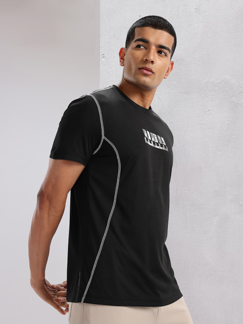 HRX by Hrithik Roshan Brand Logo Printed Rapid-Dry Training T-shirt
