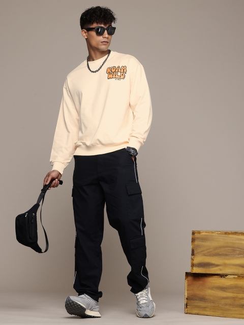 The Roadster Lifestyle Co. Men Printed Relaxed Pure Cotton Sweatshirt - Image 6