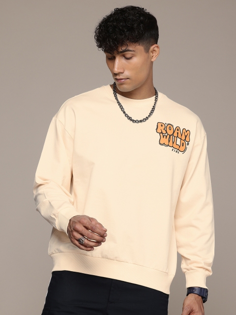 The Roadster Lifestyle Co. Men Printed Relaxed Pure Cotton Sweatshirt - Image 3
