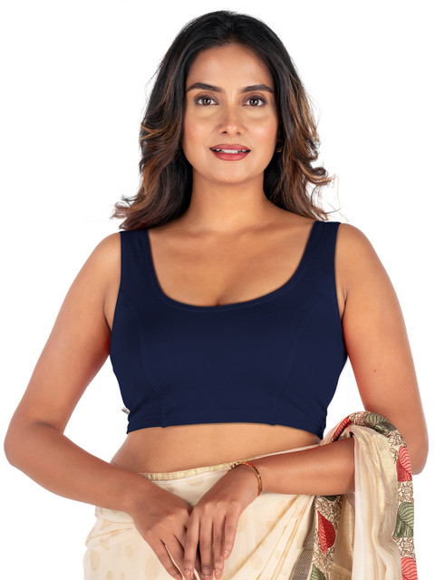 Abhi Solid Stretchable Readymade Saree Blouse