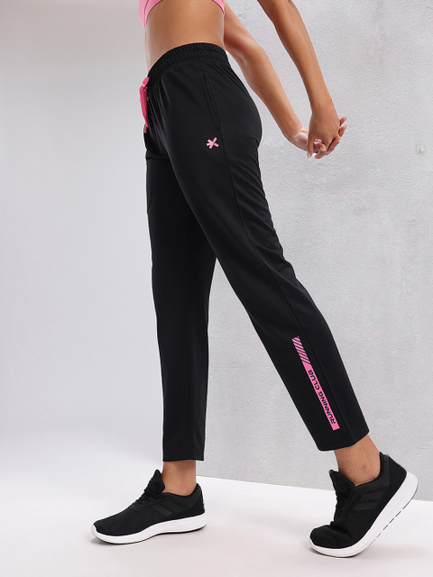 HRX By Hrithik Roshan Women Black Training Rapid-Dry Track Pants