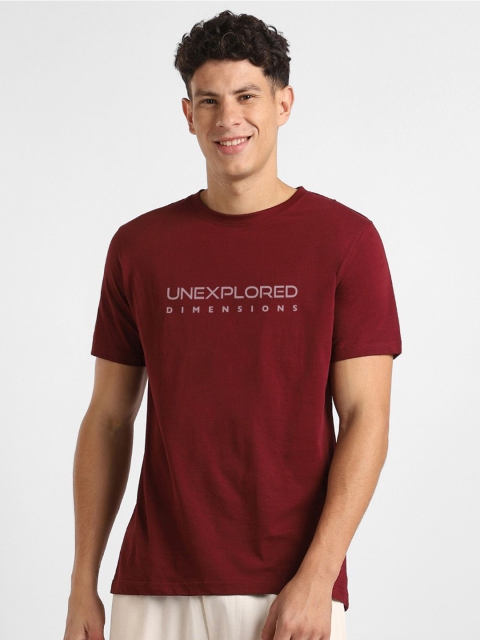 NOBERO Men Typography Printed T-shirt - Image 2