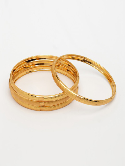 Anouk Women's Set of 4 Gold-Plated Traditional Bangles - Image 3