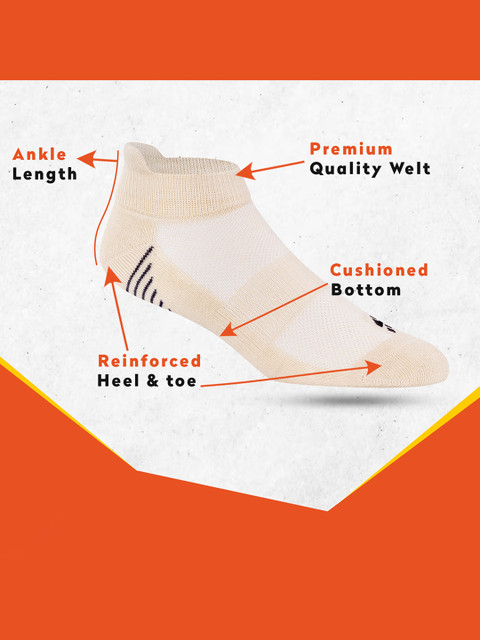 Supersox Women Pack Of 3 Printed Ankle Length Sports Socks - Image 6