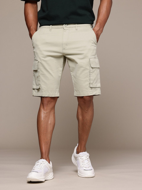 The Roadster Lifestyle Co. Men Solid Cargo Shorts - Image 2