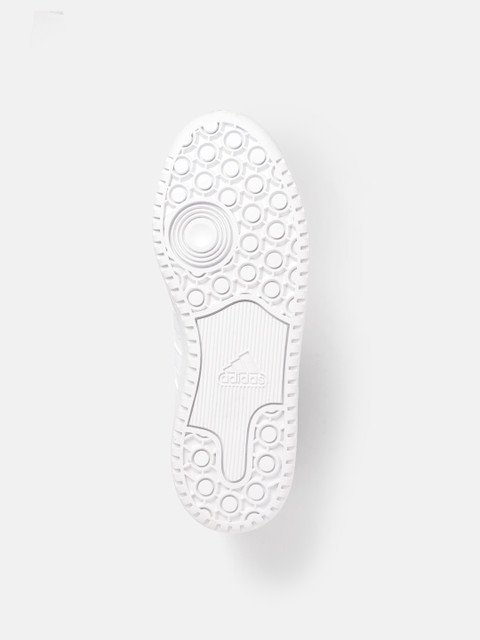 ADIDAS Women Leather Perforated Hoops 3.0 Basketball Shoes - Image 3
