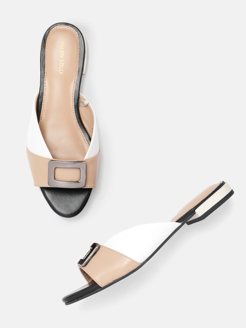 Allen Solly Women Open Toe Flats with Buckle Detail