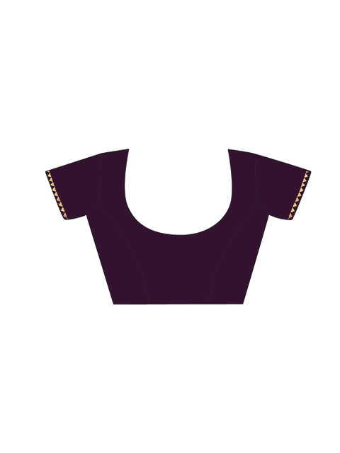 all about you Woven Design Zari Pure Georgette Embellished Banarasi Saree - Image 7