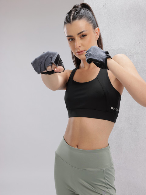 HRX by Hrithik Roshan Lightly Padded Styled-Back Training Bra