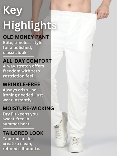 Raxedo Old Money Men Korean Trousers for Casual Wear- Relaxed-Fit Track Pant - Image 7