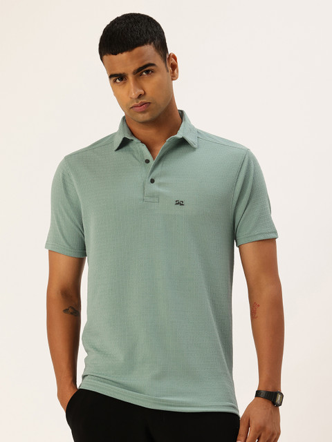 FIFTY TWO Self-Design Polo Collar Dri-FIT Training T-shirt