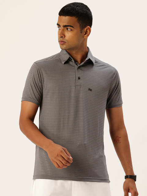 FIFTY TWO Self-Design Polo Collar Dri-FIT Training T-shirt