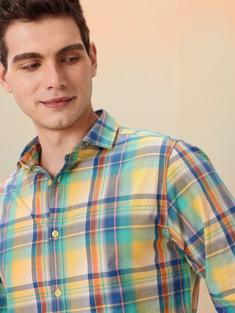Mast & Harbour Pure Cotton Checked Casual Shirt - Image 2