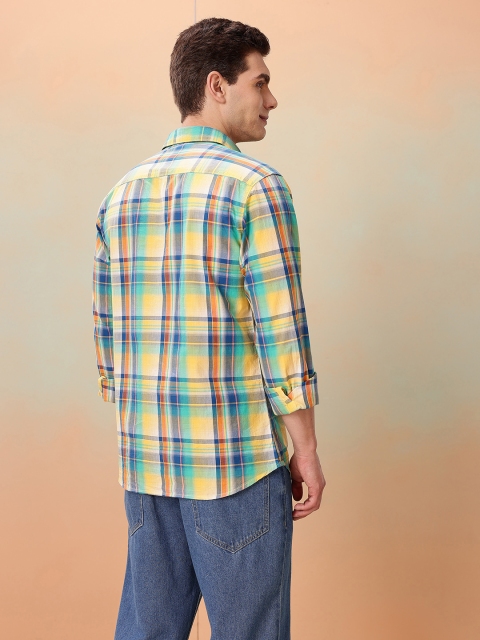 Mast & Harbour Pure Cotton Checked Casual Shirt - Image 5