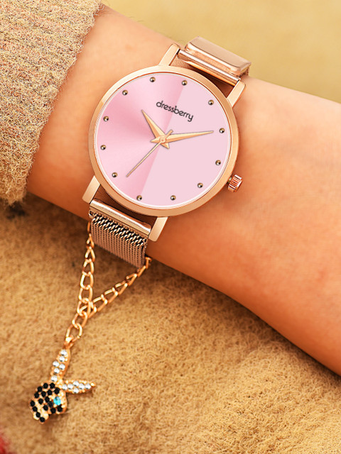 Dressberry Women Watches With Charm Gift Set DBSet25 Set Set-05