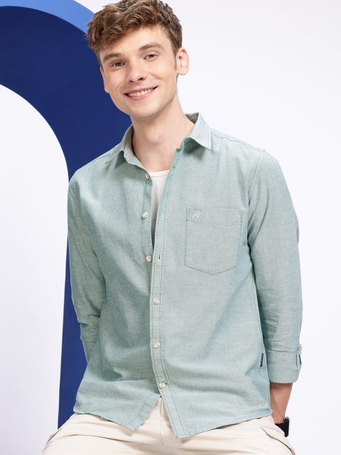 Aeropostale Solid Regular Fit Casual Shirt