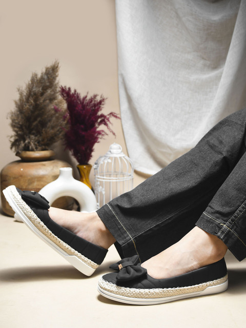 JM Looks Women Flat Embellished Open Toe Flat Espadrilles with Comfortable Sole