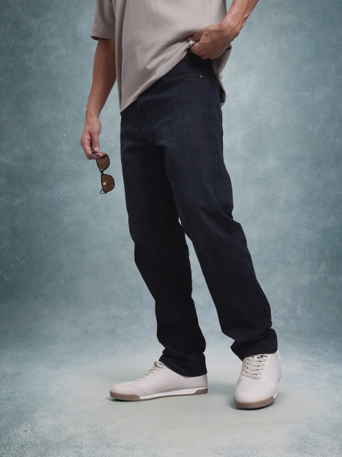 The Roadster Lifestyle Co. Men Straight Fit Mid-Rise Stretchable Jeans