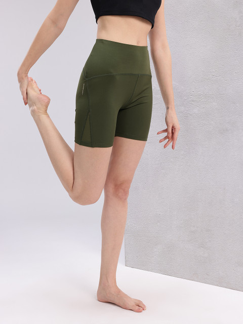 HRX by Hrithik Roshan Women Mid-Rise Rapid-Dry Yoga Shorts