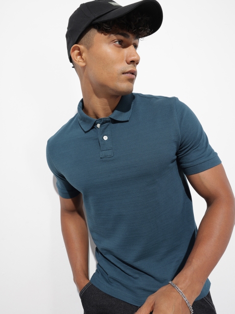 The Roadster Lifestyle Co. Men Polo Collar T-shirt
