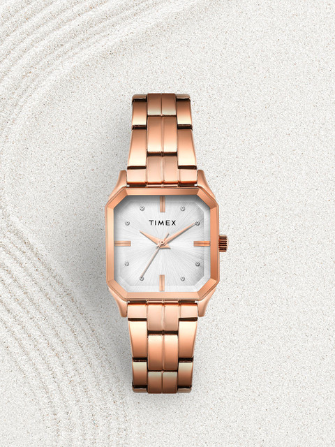 Timex Women Stainless Steel Dial & Bracelet Style Straps Analogue Watch TWEL21801